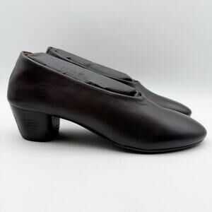 La Garconne Womens Marsell Coltello Inverno Pumps IT 39 US 9 Brown Leather NIB